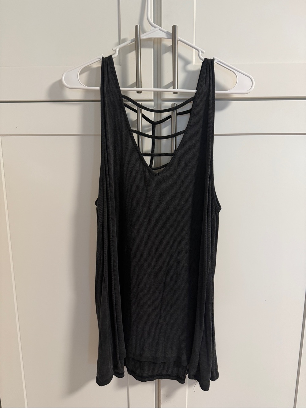 Torrid Super Soft Knits Black Strappy Tank Top Size 1 Plus